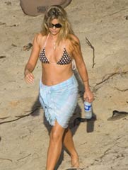 Denise Richards’s bare-chested.